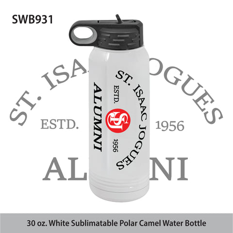 St. Isaac Jogues Alumni - 30 oz. White Sublimatable Polar Camel Water Bottle