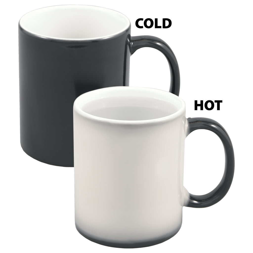 11 oz. Black/White Color Changing Sublimatable Ceramic Mug