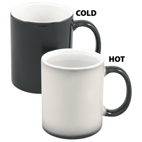 11 oz. Black/White Color Changing Sublimatable Ceramic Mug