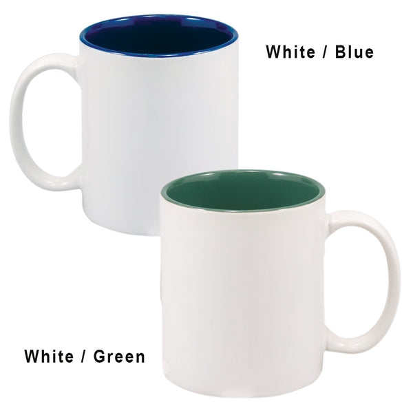 11 oz White Sublimatable Ceramic Mug