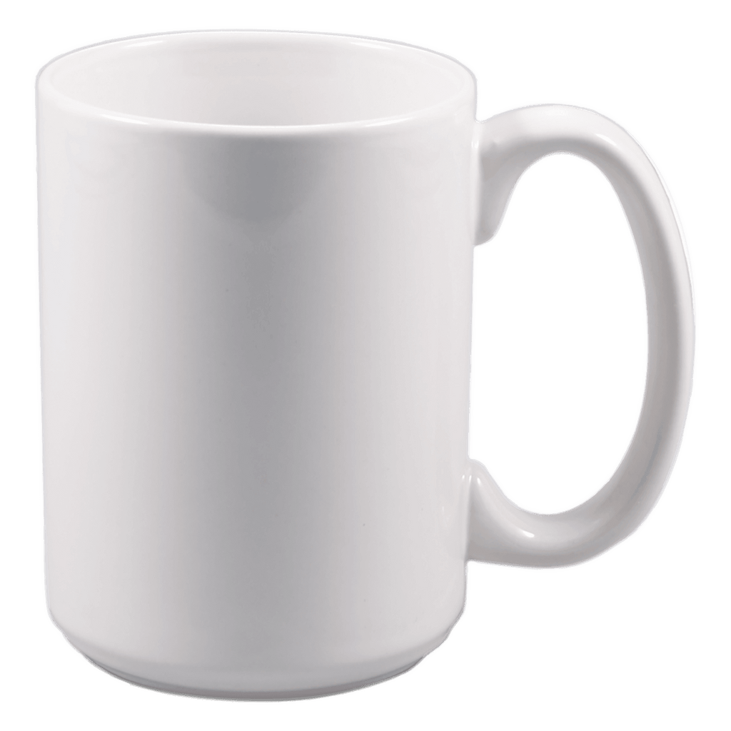 15 oz. White Sublimatable Ceramic Mug