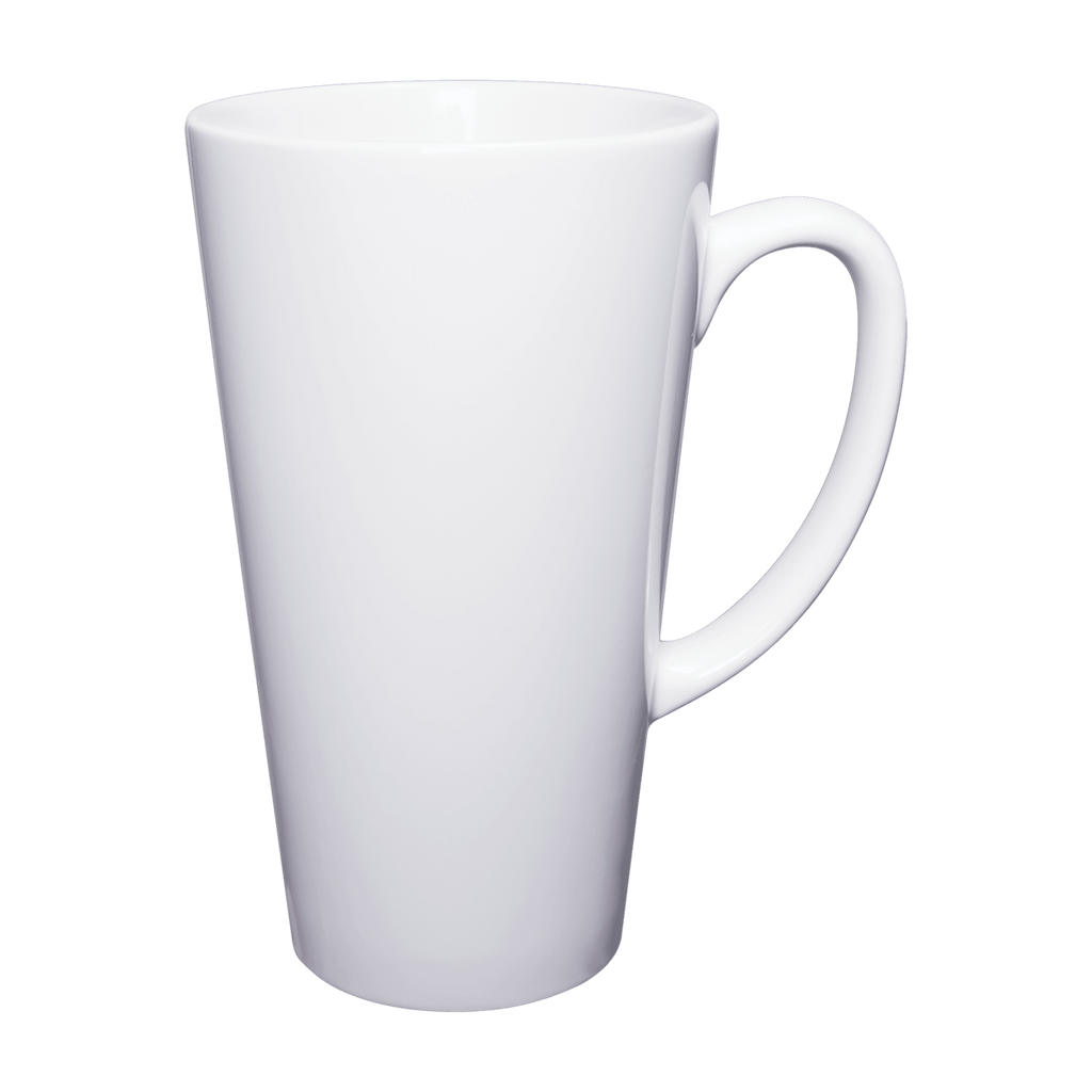 17 oz. Sublimatable White Latte Mug with Handle