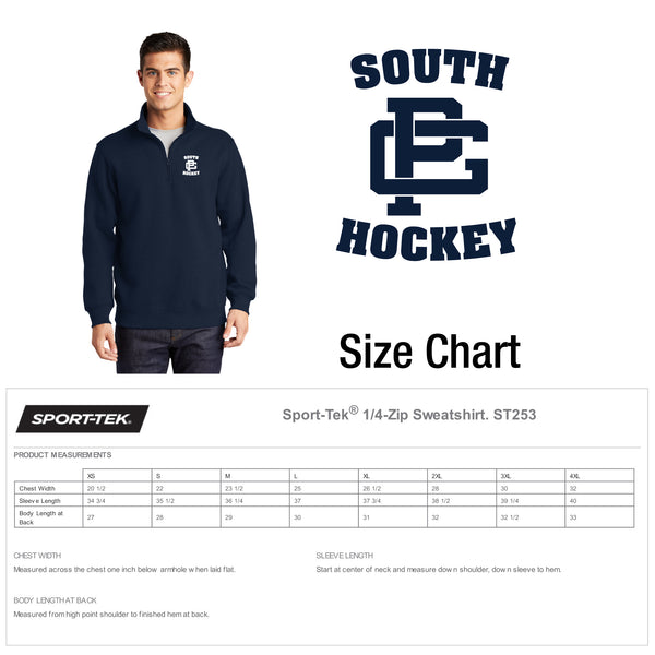 GPS Girls Ice Hockey / 1/4-Zip Sweatshirt / Embroidery