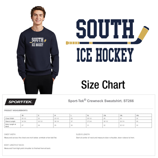 GPS Girls Ice Hockey / Crewneck Sweatshirt / HTV logo