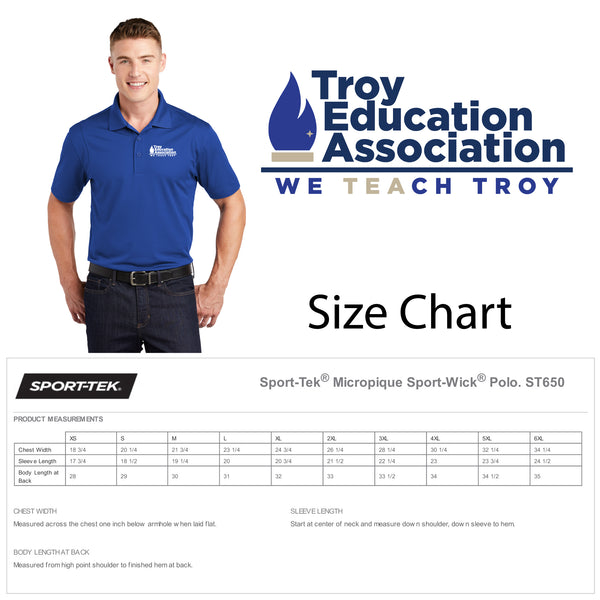 Troy Education Assoc. Sport-Tek Micropique Sport-Wick Polo ST650