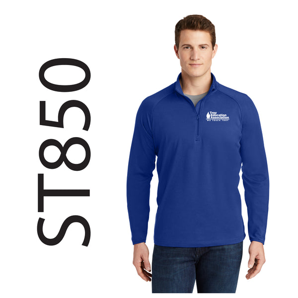 Troy Education Assoc. Sport-Tek Sport-Wick Stretch 1/4-Zip Pullover ST850