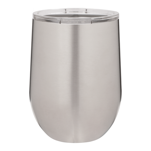 12oz. Stainless Steel Stemless Wine Tumbler w Lid