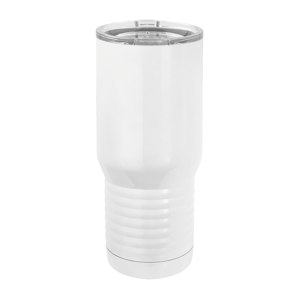20 oz. White Tall Stainless Steel Vacuum Insulated Tumbler