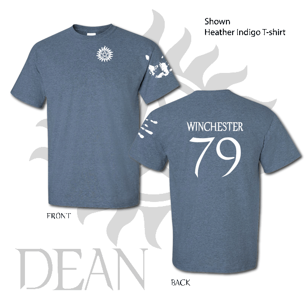 Supernatural Dean or Sam Winchester Mineral Wash or Heather T-Shirts / Winchester Brother / Tattoo / Rib Carving / Scars / Monster Hunters