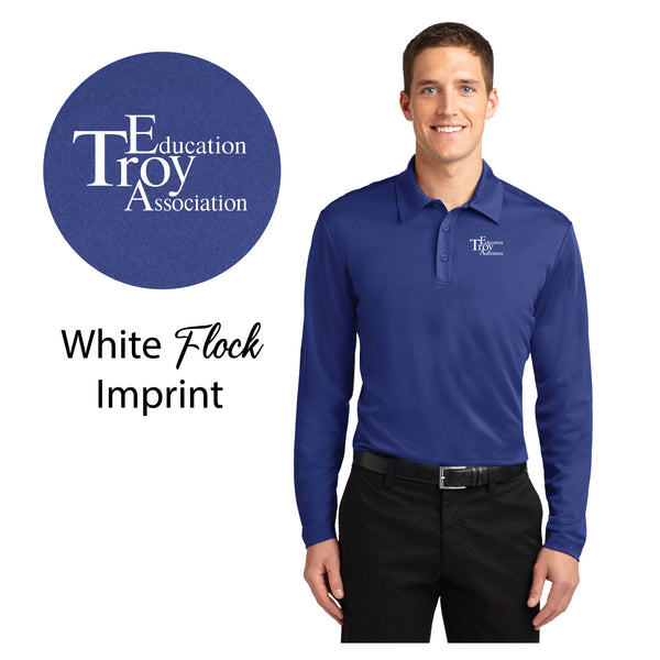 Troy Education Assoc. Port Authority Silk Touch Long Sleeve Polo K540LS