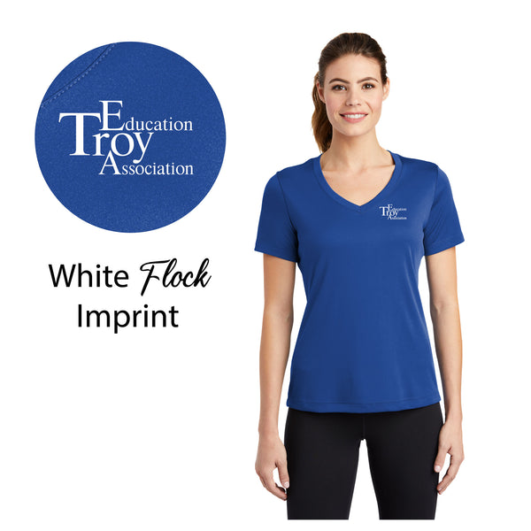 Troy Education Assoc. Sport-Tek Ladies V-Neck Tee LST353