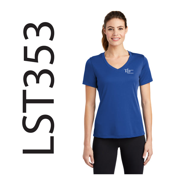 Troy Education Assoc. Sport-Tek Ladies V-Neck Tee LST353