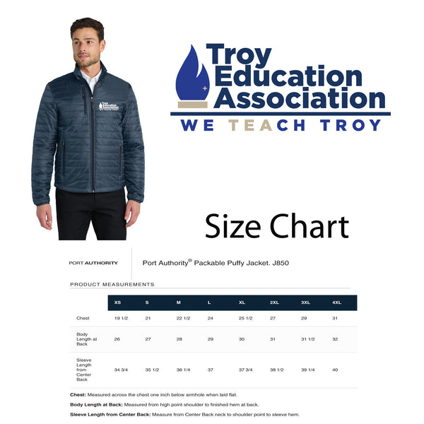 Troy Education Assoc. Port Authority® Packable Puffy Jacket