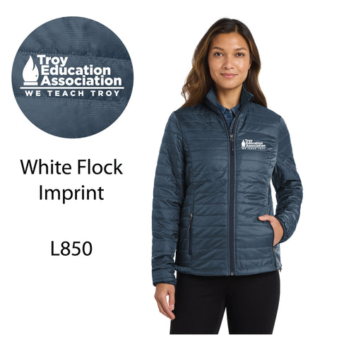 Troy Education Assoc. Port Authority® Women's Packable Puffy Jacket