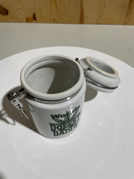 "Worlds Dopest Daddy" 14 oz. Stash Jar + Free Sticker