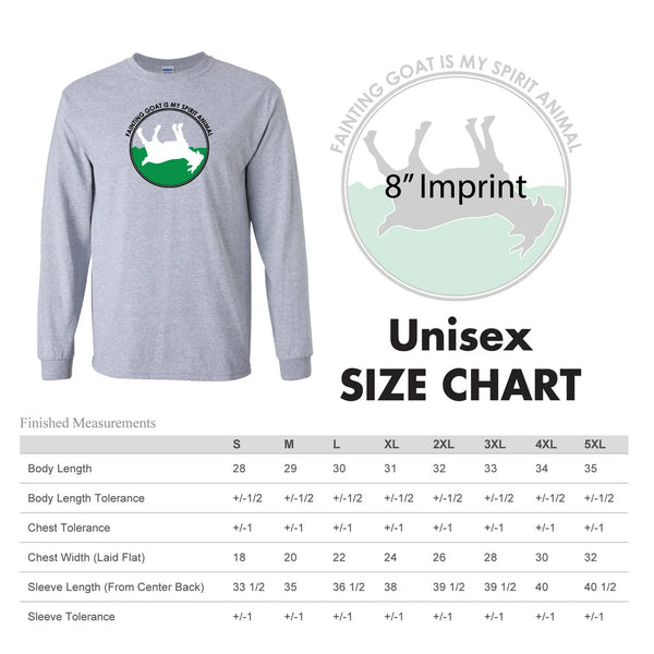 "Fainting Goat is My Spirit Animal" Long Sleeve T-Shirt