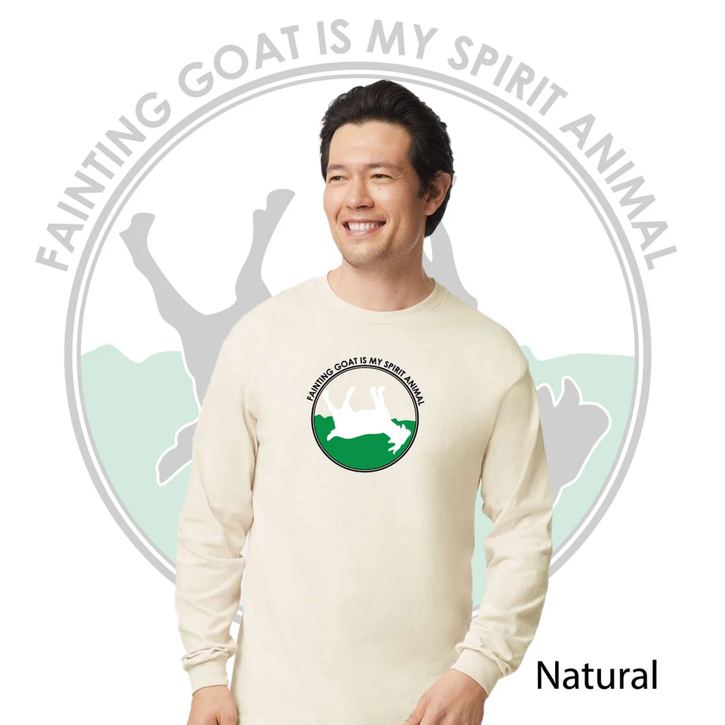 "Fainting Goat is My Spirit Animal" Long Sleeve T-Shirt