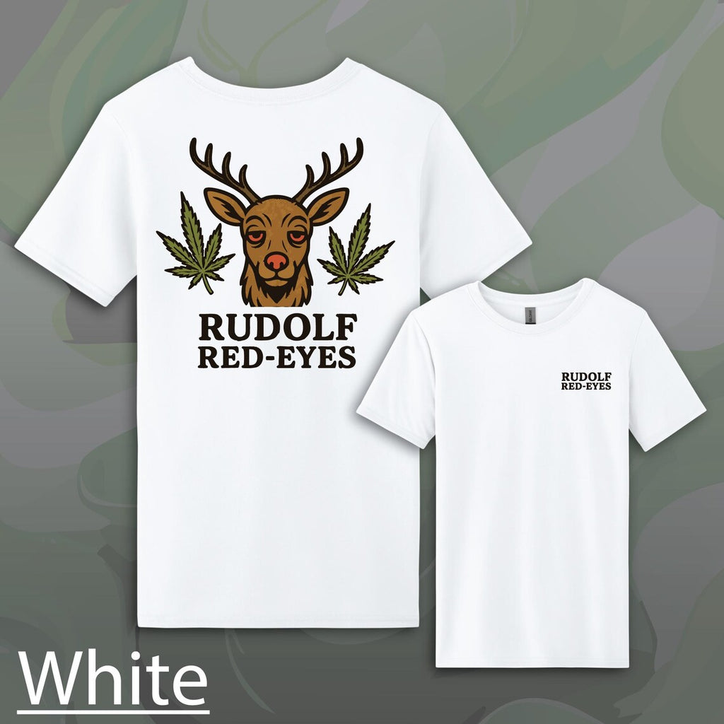 "Rudolf Red-Eyes" Weed Graphic T-Shirt