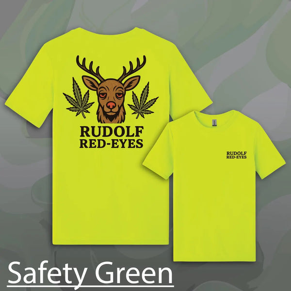 "Rudolf Red-Eyes" Weed Graphic T-Shirt