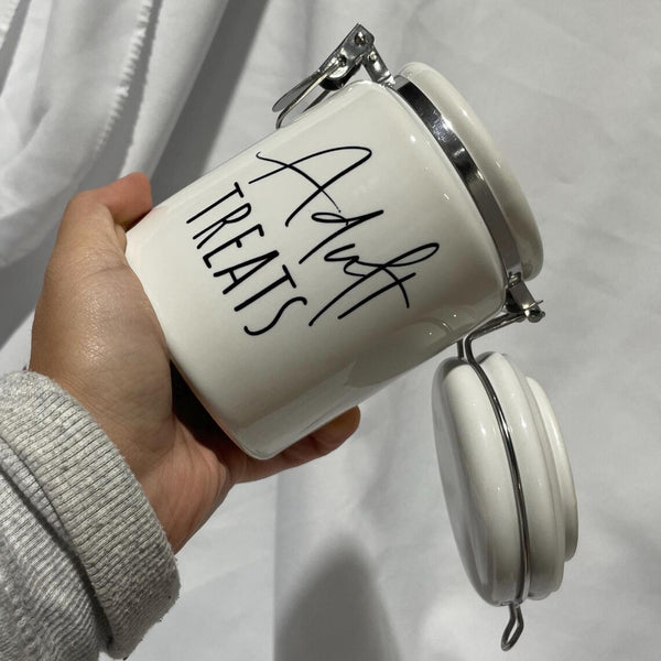 "Adult Treats" 14 oz. Stash Jar + Free Sticker
