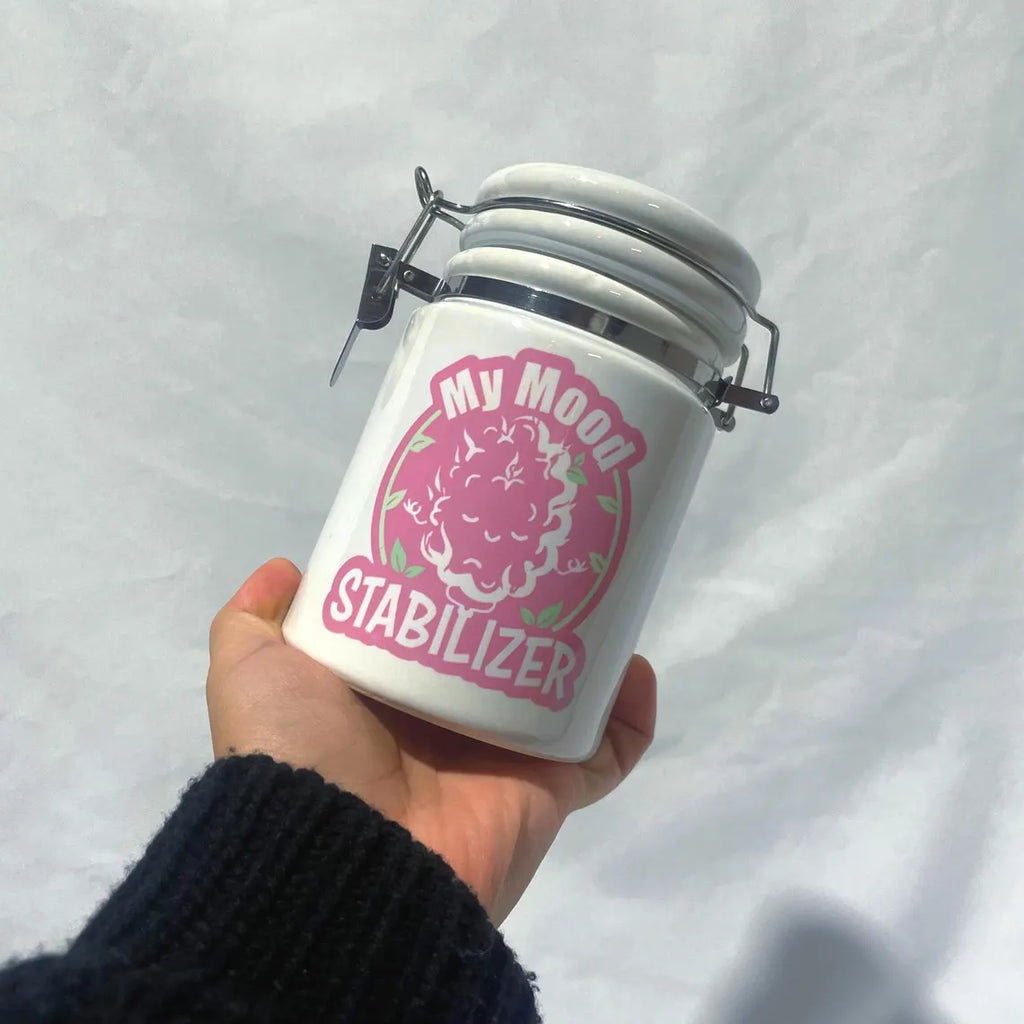 Mood Stabilizer PINK Stash jar / Weed / Smoking / Smell Proof