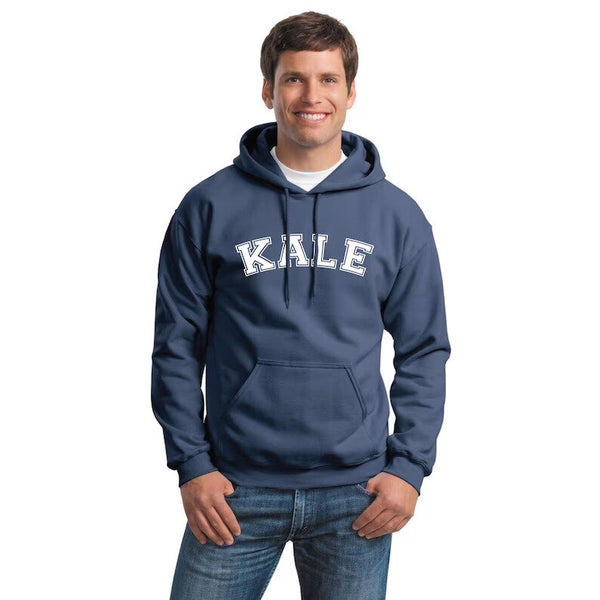 KALE Unisex Adult Hooded Sweatshirt / Vegetarian / College Inspired / Kale University Hooded Pullover Sweater