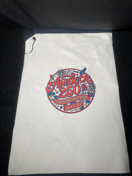Premium America 250th Golf Towel With Ring / Red version / Cream Version