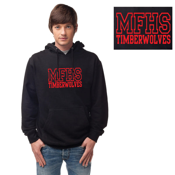 MFHS Mystic Falls High School Timberwolves Unisex Midweight Hooded Sweatshirt / Salvatore Boarding / Legacies / Mikaelson Saltzman / Vampire Diaries