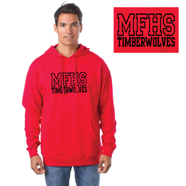 MFHS Mystic Falls High School Timberwolves Unisex Midweight Hooded Sweatshirt / Salvatore Boarding / Legacies / Mikaelson Saltzman / Vampire Diaries