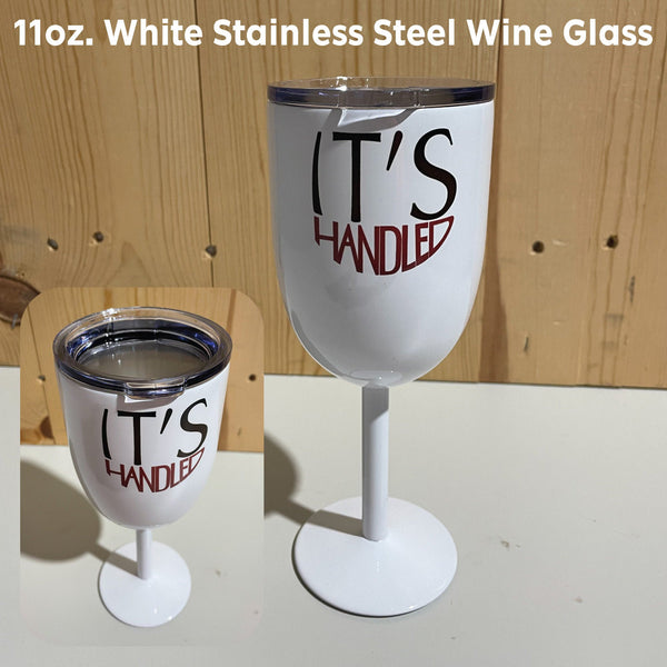 It's Handled Scandal 11oz Wine Glass Scandal Sublimatable Wine Glass / Olivia / Thursdays / Pope Greys and Associates