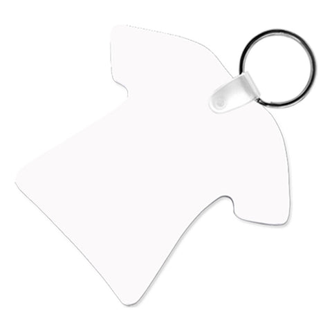 Unisub White Shirt-shaped Aluminum Keychain