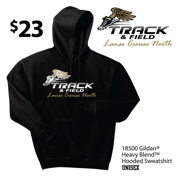 LCN Track & Field 18500 Gildan Hooded Sweatshirt