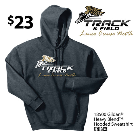 LCN Track & Field 18500 Gildan Hooded Sweatshirt