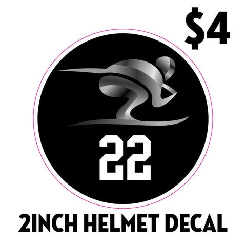 Fenton Ski Team 2inch Helmet Decal