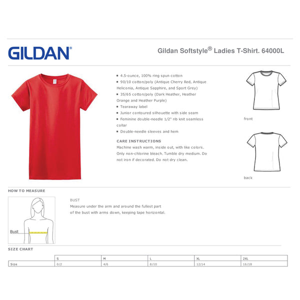 LCN Track & Field 64000L LADIES Gildan Softstyle T-Shirt