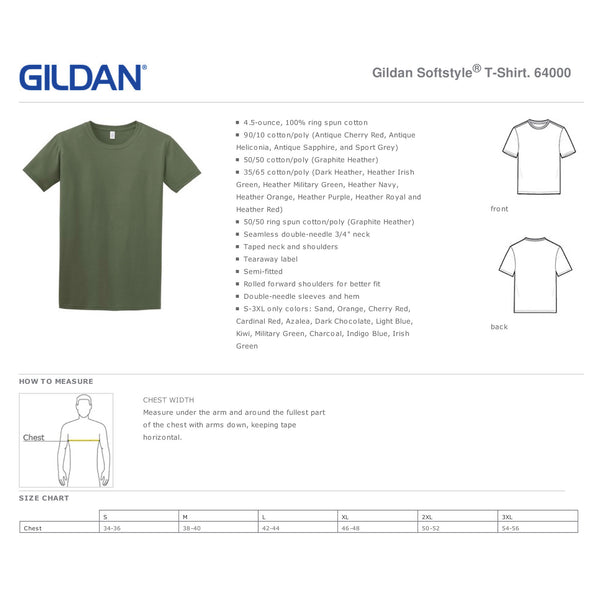 LCN Track & Field 64000 MENS Gildan Softstyle T-Shirt