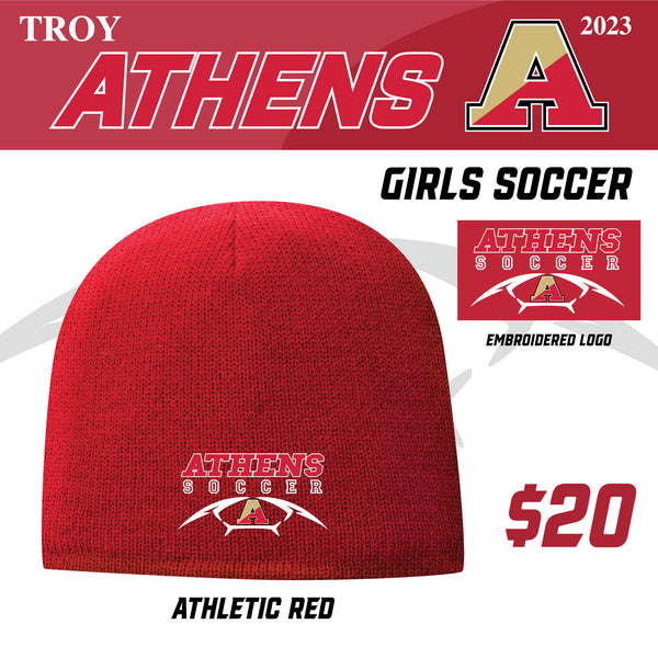 Troy Athens Soccer 2023 Port & Co. Fleece-Lined Beanie Cap