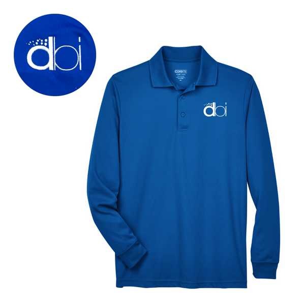 DBI Core 365 Men's Pinnacle Performance Long-Sleeve Piqué Polo