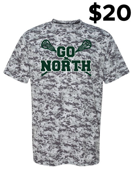 Grosse Pointe North Girls Lacrosse Augusta Digi Camo Wicking T-Shirt