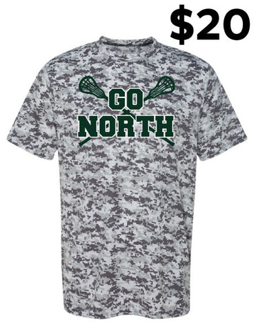 Grosse Pointe North Girls Lacrosse Augusta Digi Camo Wicking T-Shirt