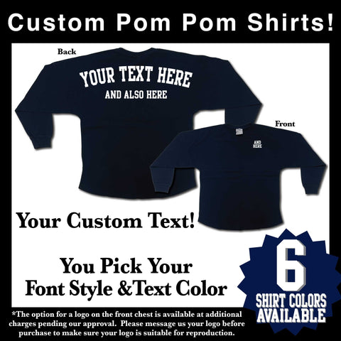 Custom Pom Pom Jersey (24 Color Options)