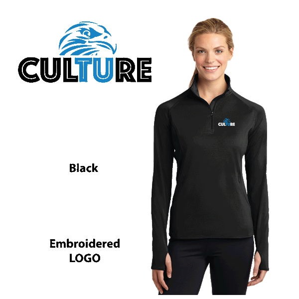 TU_ Spiritwear Womens 1/2-Zip Pullover LST850