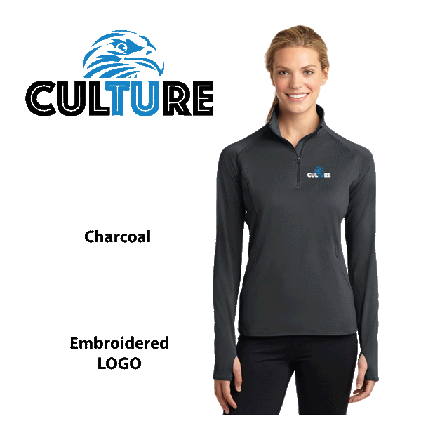 TU_ Spiritwear Womens 1/2-Zip Pullover LST850