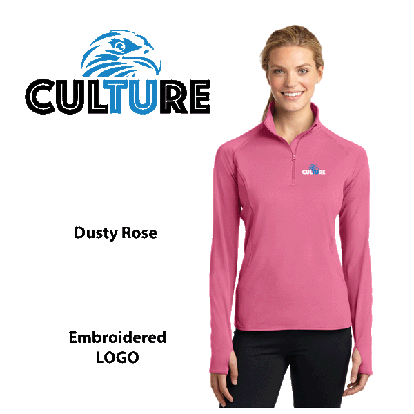 TU_ Spiritwear Womens 1/2-Zip Pullover LST850