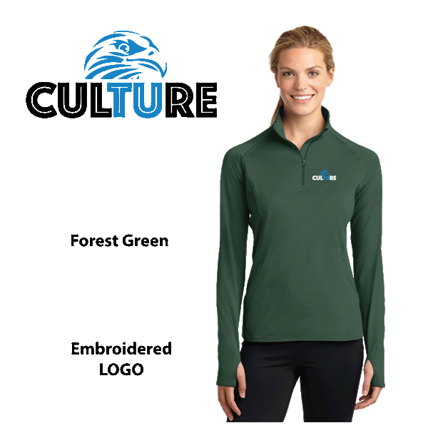 TU_ Spiritwear Womens 1/2-Zip Pullover LST850