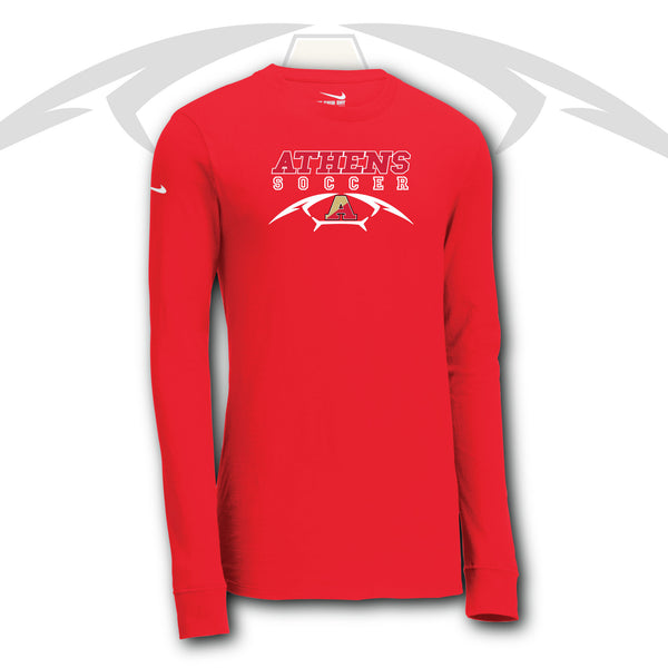 Troy Athens Soccer 2023 Nike Core Cotton Long Sleeve