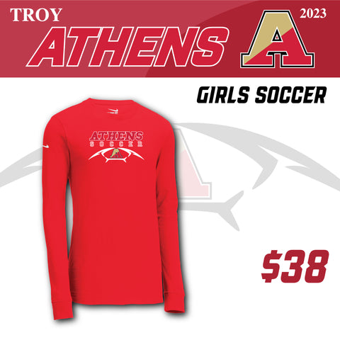 Troy Athens Soccer 2023 Nike Core Cotton Long Sleeve