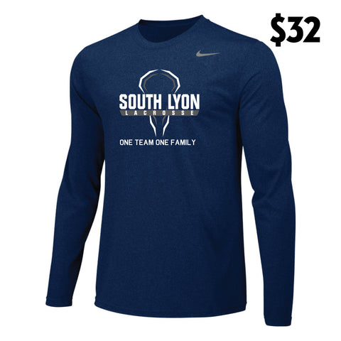 South Lyon One Team One Family Nike Team Legend Long Sleeve Crew