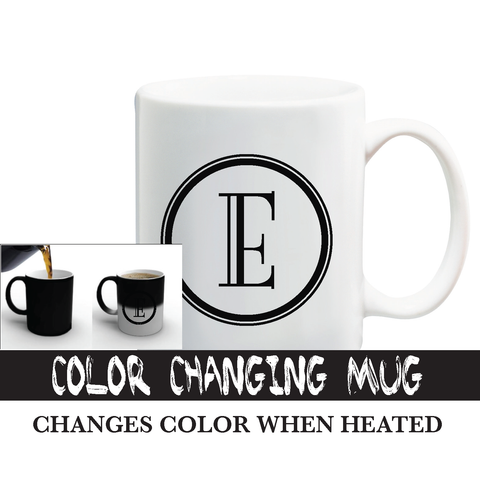 Color Changing Letter Mug