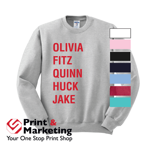 Olivia Pope Fitz Quinn Huck Jake Crewneck (More Colors)